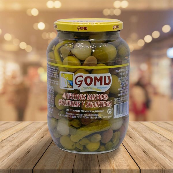 Aperitivos Variados Aceitunas y Encurtidos "Gomu"