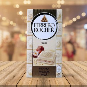 Tableta de chocolate Blanco y Avellana "Ferrero Rocher"