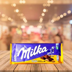 Tableta Chocolate "Milka" Triple Caramelo 90 Gr