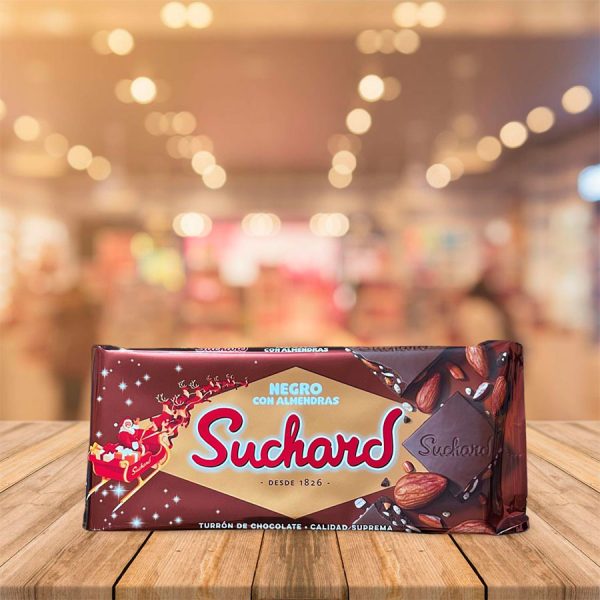 Tableta Chocolate "Suchard" Negro con Almendras 260 Gr